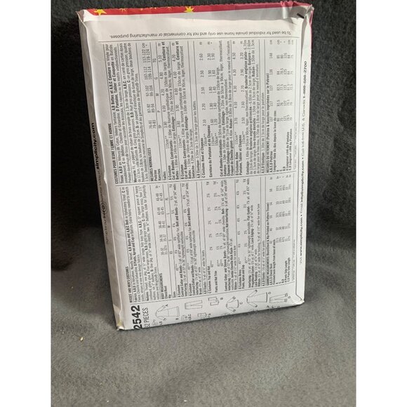 Simplicity 2542 Costumes Sewing Pattern Santa Mrs Claus Elf & Apron L-XL - uncut - Picture 2 of 2